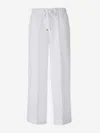 Peserico Flowy Linen Pants In White