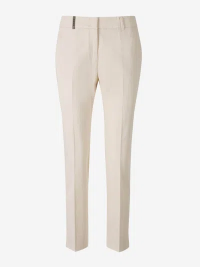 Peserico Formal Pants 4718 In Neutral