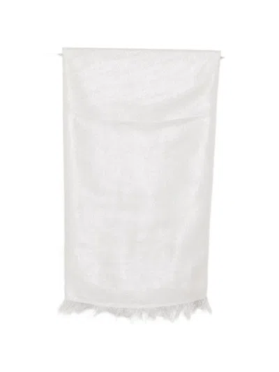 Peserico Frayed Scarf In Gray
