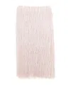 Peserico Straight Silhouette Skirt With Metallic Sheen In Pink