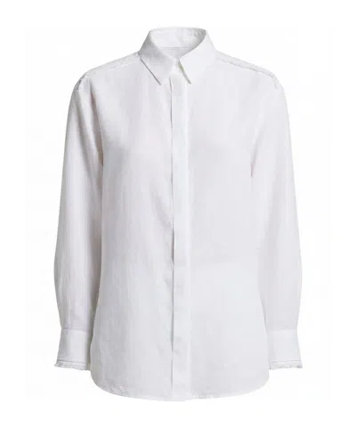 Peserico Fringed Shirt In White