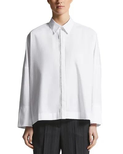 Peserico Front Hook Blouse In White