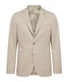 Peserico Front-button Blazer In Gray