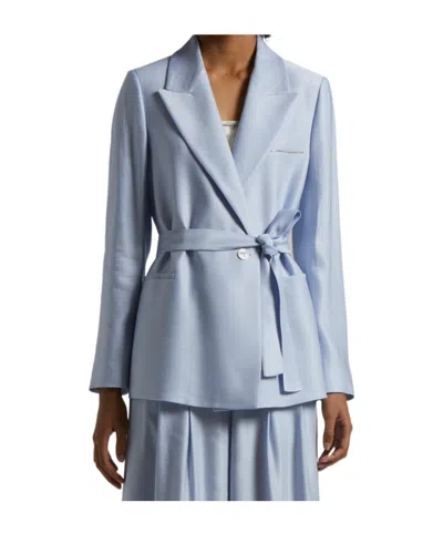 Peserico Gabardine Belted Blazer
