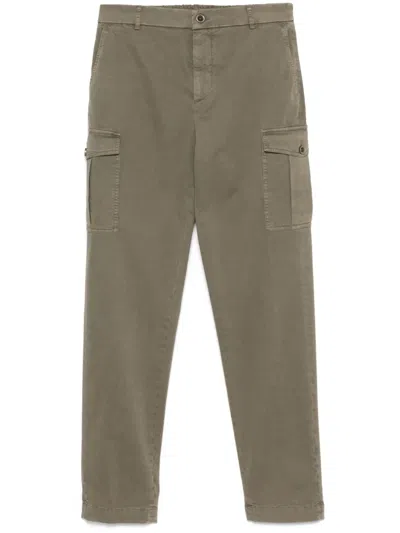 Peserico Gabardine Trousers In Green