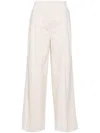 Peserico Bead-embellished Trousers In Beige