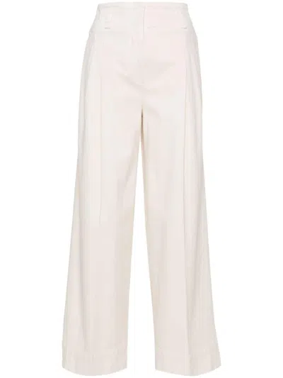 Peserico Bead-embellished Trousers In Beige