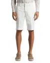 Peserico Garment Dyed Bermuda 10.5 Shorts In Cloud White
