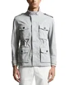 Peserico Garment Dyed Field Jacket In Lunar Gray