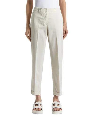 Peserico Garment Dyed Pants In Quartz Sand