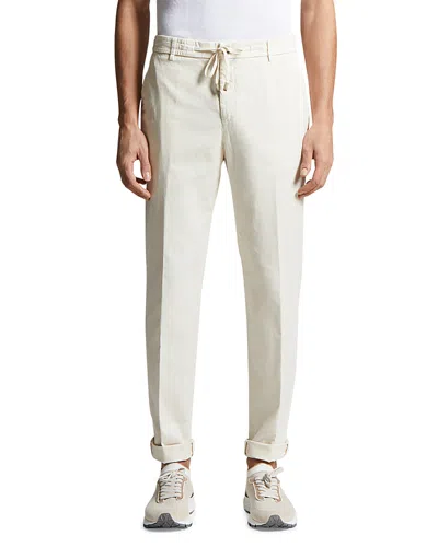 Peserico Garment Dyed Relaxed Fit Joggers In Quartz Sand