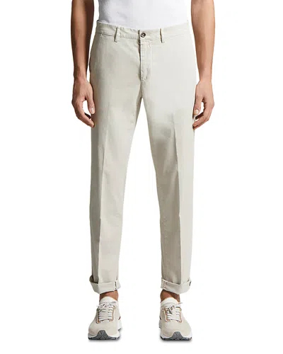 Peserico Garment Dyed Trousers In Dunes Silver
