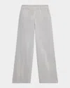 Peserico Garment-dyed Wide-leg Pants In Gray