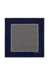 Peserico Geometric-pattern Scarf In Blue