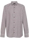 Peserico Hemd Mit Vichy-karo In Grey