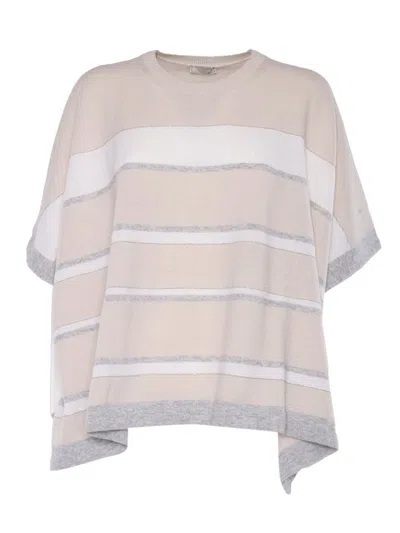 Peserico Knitted Sweater In Multicolor