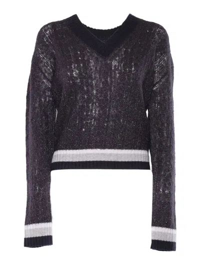 Peserico Knitted Sweater In Multicolor