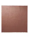 Peserico Glitter Scarf In Brown