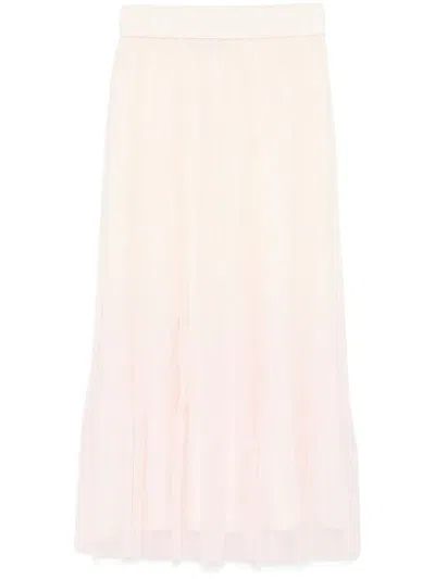Peserico Gradient Midi Skirt In Neutrals