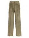 Peserico Wide Leg Corduroy Trousers With Belt Loops