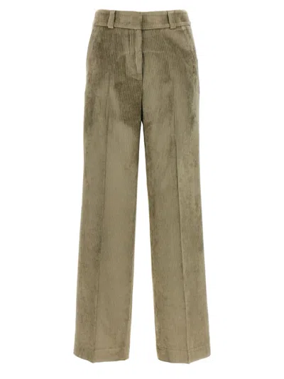 PESERICO GREEN CORDUROY TROUSERS