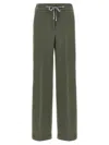 Peserico Shimmering Sweatpants Drawstring Waistband In Green
