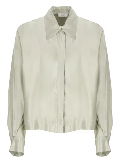 Peserico Green Viscose Shirt