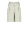 Peserico Viscose Shorts In Green