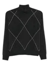Peserico Turtleneck Knitted Sweater In Black