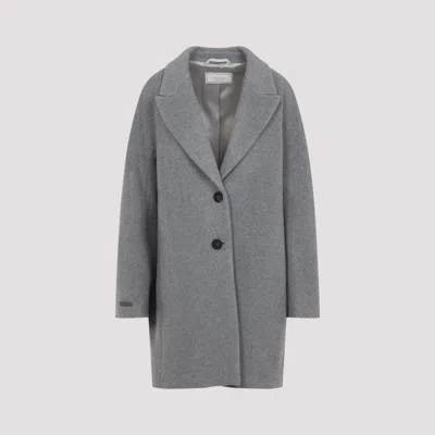 PESERICO GREY WOOL COAT