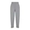 Peserico Grey Wool Pants In Gray