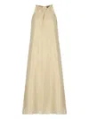 Peserico Ramie And Viscose Dress In Neutral