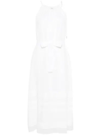 Peserico Halterneck Midi Dress In White
