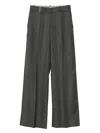 Peserico Herringbone Trousers In Gray