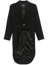 Peserico High-low Blazer In Black