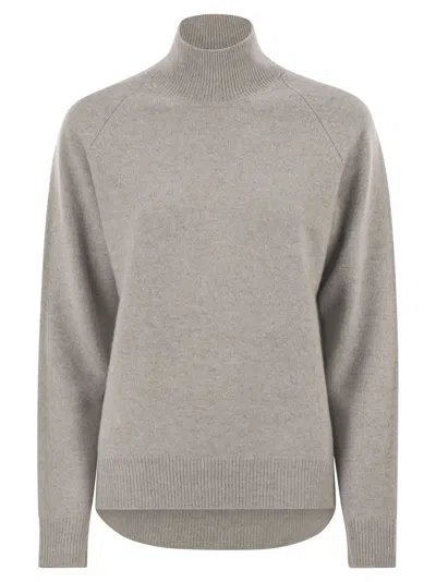PESERICO HIGH-NECK JUMPER WITH LUREX