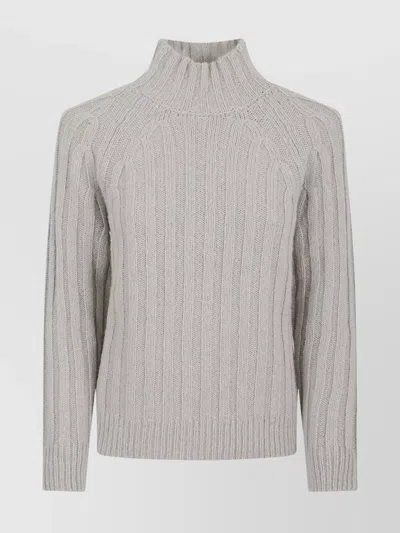 PESERICO HIGH NECK LONG SLEEVE KNIT SWEATER