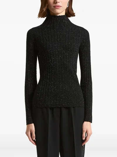 PESERICO HIGH-NECK RIBBED KNITWEAR
