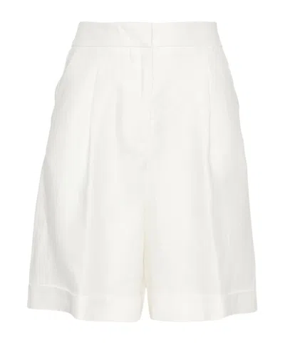 Peserico High-rise Shorts In White