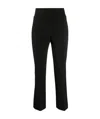 Peserico Women's Viscose Blend Trousers In Black