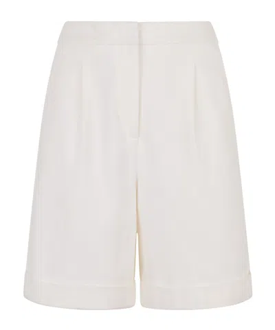 Peserico High-waisted Shorts In Neutral