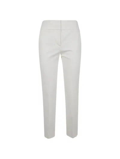 Peserico Woman Pant Stretch Cotton Viscose In White