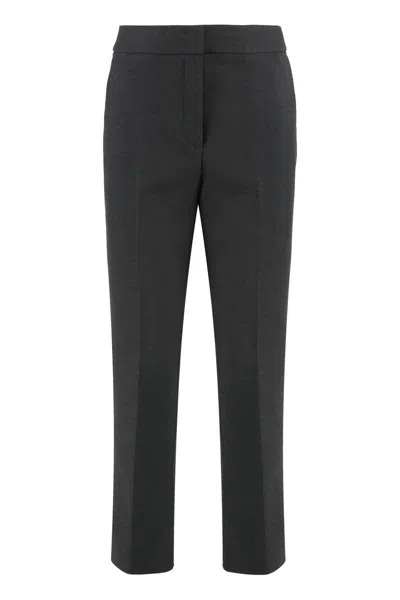 PESERICO PESERICO HIGH-WAISTED TROUSERS WITH A CREASE