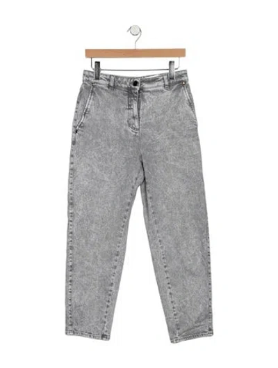 Pre-owned Peserico High-rise Straight Leg Jeans In Blue
