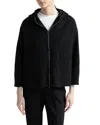 Peserico Hooded Jacket In Black