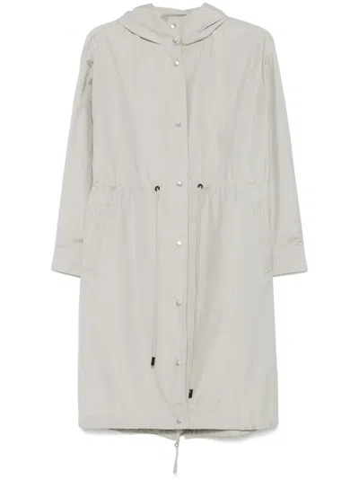 Peserico Hooded Parka In Green