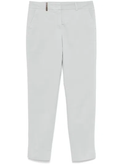 Peserico Icon 4718 Trousers In Grey