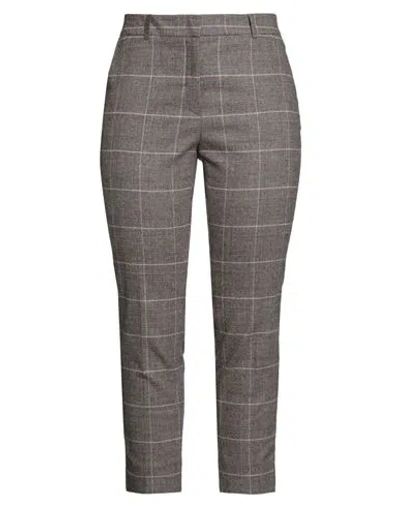 Peserico Icon 4718 Woman Pants Brown Size 14 Wool, Polyester, Elastane