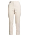 Peserico Woman Pants Cream Size 12 Cotton, Elastane In White