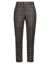 Peserico Icon 4718 Woman Pants Dark Brown Size 10 Virgin Wool, Polyamide, Polyester, Elastane In Brown